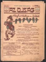 1925 Bp., Az Ojság VI. évfolyamának 44. száma, szakadásokkal