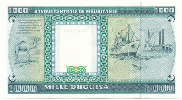 Mauritánia 1989. 1000O "J 014 72346" T:AU hullámos papír Mauritania 1989. 1000 Ouguiya "J 014 72346" C:AU wavy paper Krause P#7