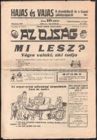 1939 Az Ojság XX. évfolyamának 29. száma, szakadásokkal