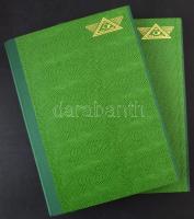 2 db 10 fekete lapos, A/4-es Unigersum berakó zöld borítóval, újszerű állapotban