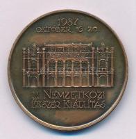 1987. "III. Nemzetközi Ékszer Kiállítás" kétoldalas bronz emlékérem (42,5mm) T:AU patina