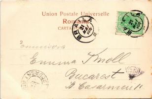 1900 Braila, Strada Galatz / street view. Editura Tipo-Lit. "Moderna" Fränkel "Hellio...