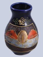 Moriage festéses kisváza, jelzett, m: 7,5 cm