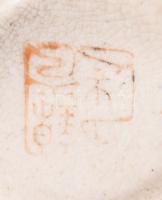 Moriage festéses kisváza, jelzett, m: 7,5 cm