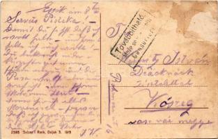 Eszék, Essegg, Osijek; Kolodvorska ulica sa Uraniom i Kino / Bahnhofstrasse mit Urania und Kino / st...