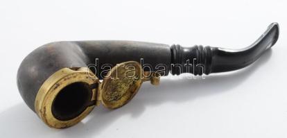 Régi pipa, h: 13 cm