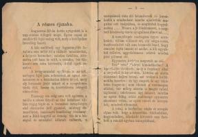 Miskolcz város végpusztulása 1878. augusztus 31-én felhőszakadás által. Miskolc, Forster Rezső Könyv...