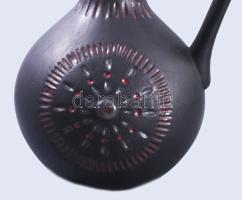 Iparművész design váza, hibátlan, m: 31 cm