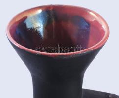 Iparművész design váza, hibátlan, m: 31 cm