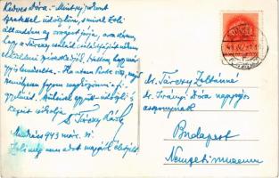 1943 Munkács, Mukacheve, Mukacevo; bevonulás után, emlékmű avatás, koszorúzás / after the entry of t...