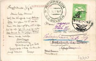 1912 Nagykikinda, Kikinda; Károly Lajos lovassági laktanya főkapuja katonákkal. W.L. Bp. 2141. / K.u...