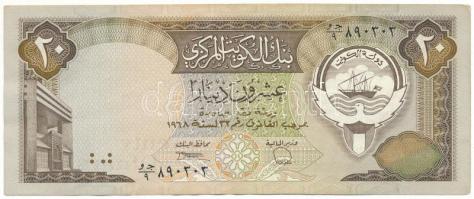 Kuvait 1968 (1986-1991) 20D T:F szép papír Kuwait 1968 (1986-1991) 20 Dinars C:F fine paper Krause P#16