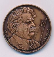 Rajki László (1939-) 1989. "Móricz Zsigmond Kör Szentendre" kétoldalas bronz emlékérem (42...