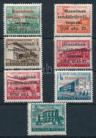 1956 Soproni kiadás 7 értékes sor (14.000) (40f kis betapadás / small gum disturbance)