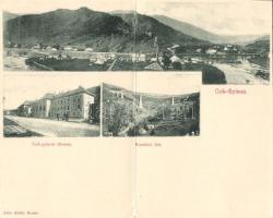 Csíkgyimes with railway station folding card