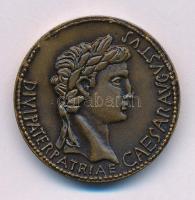 Kiss Sándor (1925-1999) 1988. "DIVI PATER PATRIAE CAESAR AUGUSTUS / PANNONIA KAPTA IX SAVARIA MCMLXXXVIII" kétoldalas bronz MÉE emlékérem (29mm) T:AU Adamo SH8