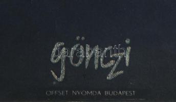 1957 Gönczi-Gebhardt Tibor (1902-1994): Éljen a nagy októberi szocialista forradalom plakát, szakadá...