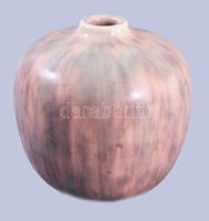 Zsolnay pirogránit mályva alapszínű váza. Jelzett, hibátlan, m: 11 cm