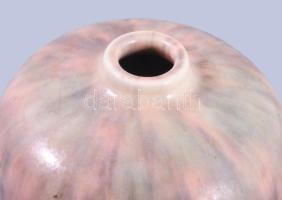 Zsolnay pirogránit mályva alapszínű váza. Jelzett, hibátlan, m: 11 cm