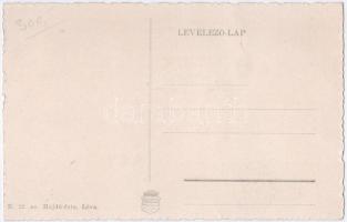 Léva, Levice; mozaiklap / multi-view postcard with castle ruins (EK)