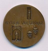 Lapis András (1942-) DN "Gyulai Várszínház" kétoldalas bronz emlékérem (42,5mm) T:AU
