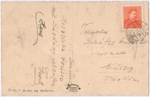 1939 Léva, Levice; Megyeháza, Római katolikus templom, Tanítóképző, Városi szálloda, autóbusz, várro...