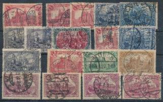 Deutsches Reich 1900-1920 18 db allegória bélyeg jobbakkal