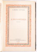 Lázár István: A Nílus rózsája. DEDIKÁLT! Bp., 1926, Singer és Wolfner. Kiadói félbőr kötés, kissé ko...