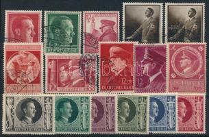 Deutsches Reich 1938-1943 11 klf teljes Hitler-kiadás stecklapon