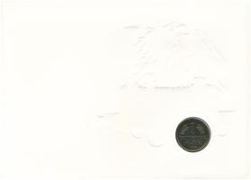 NSZK 1985D 1M "Adler" bélyeges borítékban első napi bélyegzős bélyeggel T:AU
FRG 1985D 1 ...