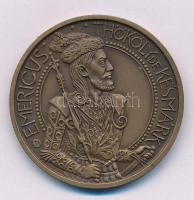 Tóth Sándor (1933-2019) 1985. "Késmárki Thököly Imre / MÉE Hajdú-Bihar Megyei szervezete" kétoldalas bronz emlékérem (42,5mm) T:AU kis patina Adamo DE7