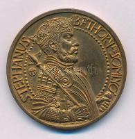 Tóth Sándor (1933-2019) 1984. "Somlyói Báthory István / MÉE Hajdú-Bihar Megyei szervezete" az ezüst változat verőtövével készült, emiatt 800-as ezüstnek jelzett bronz emlékérem (42,5mm) T:AU Adamo DE5