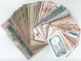 60db-os vegyes magyar és külföldi bankjegytétel T:vegyes 60pcs mixed Hungarian and foreign banknote lot C:mixed