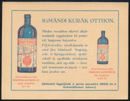 Igmándi kúrák otthon / Igmándi keserűvíz - reklámlap
