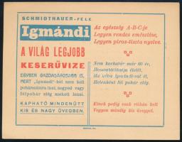 Igmándi kúrák otthon / Igmándi keserűvíz - reklámlap