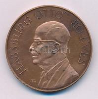 Szunyogh László (1956-) 1992. "Habsburg Ottó 80 éves / Páneurópa Unió Tata" bronz emlékérem (42,5mm) T:AU