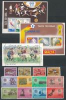 19 klf sport témájú kiadás, köztük 3 blokk is, A/4-es berakólap mindkét oldalán