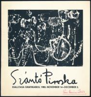 Szántó Piroska kiállítása grafikáiból 1985, saját kézzel írt címmel