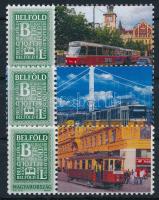 3 klf megszemélyesített bélyeg - villamosok