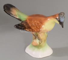 Bodrogkeresztúri madár és bagoly, kézzel festett kerámia, m: 12 cm