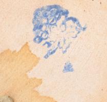 Bodrogkeresztúri madár és bagoly, kézzel festett kerámia, m: 12 cm