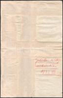 1933 Gödöllő, a cserkész Jamboree helyszínének térképe, Stoits György kiadása, kissé viseltes állapo...