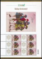 2025 Boldog Karácsonyt! megszemélyesített hatos kisív dísztokban