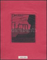 Bottka Miklós (1876-1941): Ex libris dr. Koch István. Mezzotinto, papír, jelzés nélkül, 13x12 cm