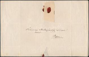 cca 1872 Szemere Miklós (1802-1881) költő levele Mednyánszky Sándornak (1816-1875)