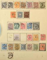 Magyar gyűjteménymaradvány a Krajcárosoktól ~1941-ig, előnyomott albumlapokon