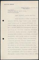 1935 Bp., Szekfű Gyula (1883-1955) történész saját kézzel aláírt levele