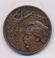 Rajki László (1939-) 1992. "MÉE - MZS. emlékbizottság 1992. / 1879. Tiszacsécse - Móricz Zsigmond - 1942. Leányfalu" kétoldalas bronz emlékérem (42,5mm) T:AU