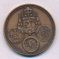 Bognár György (1944-) / Szabó Zoltán 1992. "Bakócz Tamás 1442-1521 / MÉE" kétoldalas bronz...