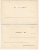 Erdélyrészi népviseletek - 2 db RÉGI erdélyi folklór képeslap: Román juhászbojtár és parasztleány / ...